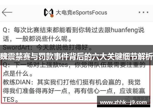 魏震禁赛与罚款事件背后的六大关键细节解析